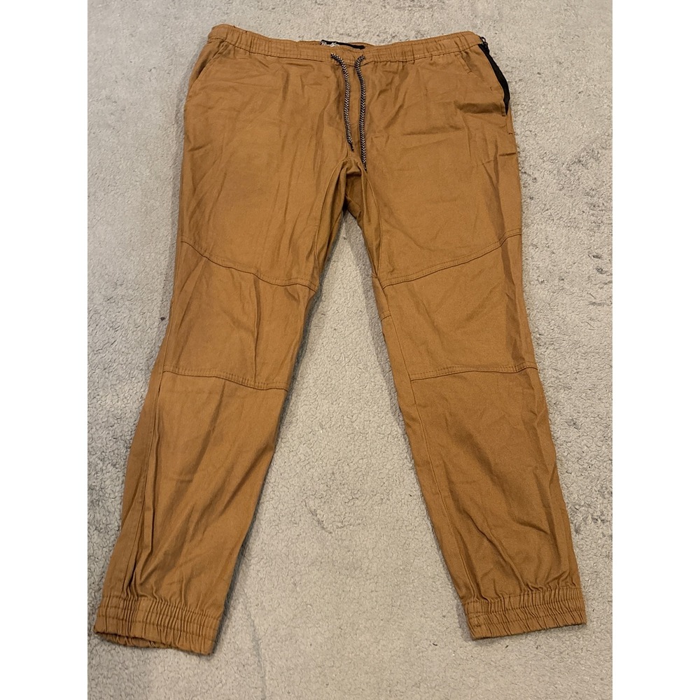 Brooklyn Cloth Mens XL The Jogger Tobacco Brown Twill Stretch Pants RN136523